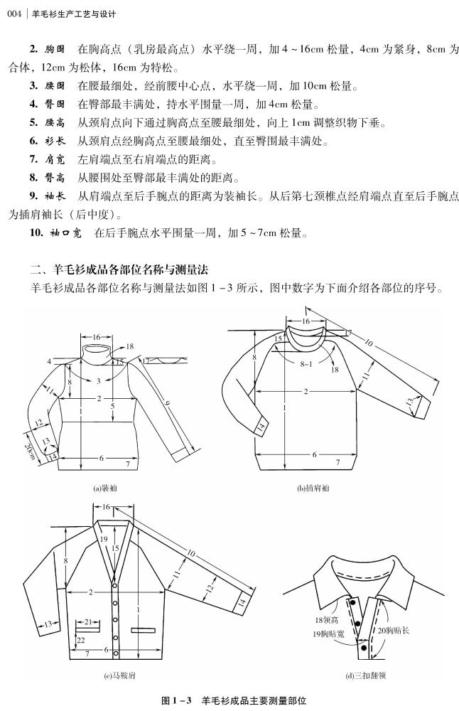 羊毛衫生产工艺与设计