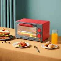 小熊 电烤箱DKX-F10N3 新款小型10L电烤箱 多功能家用烘焙专用 可调温定时