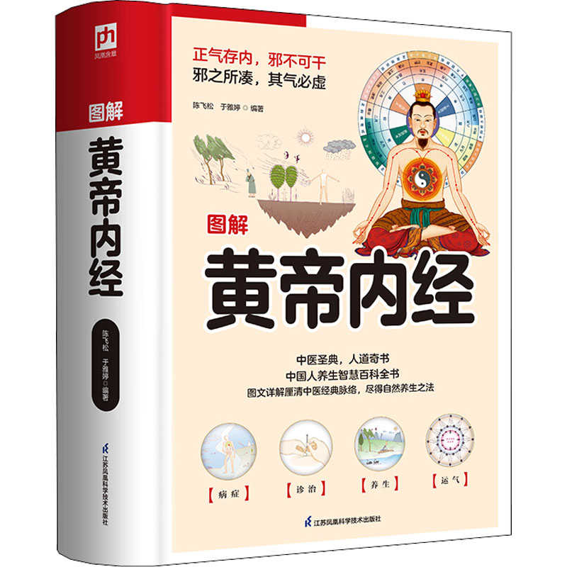  图解黄帝内经 中医养生的本源之书。手绘插图+示意图厘清经典中医脉络，解读更深入透彻，人人都能看得懂、用得上。 