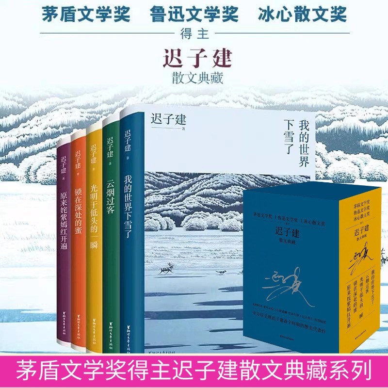 迟子建散文典藏(全5册)礼盒版 茅盾文学奖得主迟子建散文自选集